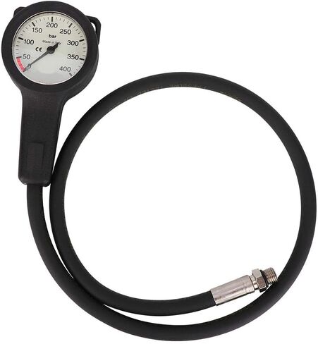 Professional Scuba Pressure Gauge Luminous Submersible Scuba Diving Tank Checker Dive Pressure Gauge Dive Tank Cylinder Air Pressure Tester 400 Bar Console Dive Equipment for Scuba Diving in Kuwait