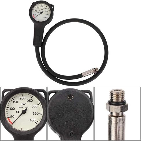 Professional Scuba Pressure Gauge Luminous Submersible Scuba Diving Tank Checker Dive Pressure Gauge Dive Tank Cylinder Air Pressure Tester 400 Bar Console Dive Equipment for Scuba Diving in Kuwait