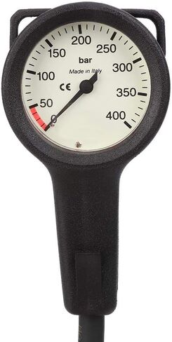 Professional Scuba Pressure Gauge Luminous Submersible Scuba Diving Tank Checker Dive Pressure Gauge Dive Tank Cylinder Air Pressure Tester 400 Bar Console Dive Equipment for Scuba Diving in Kuwait