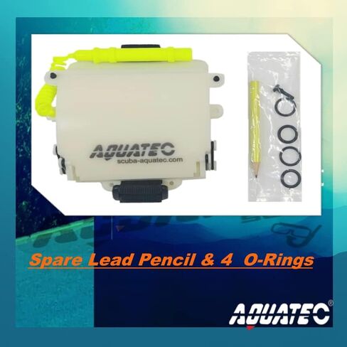 AQUATEC Dive Wrist Slate, Scuba Wrist Writing Slate, 3 Multi-Page Design, Glow-in-The-Dark Model, Velcro Wrist Strap Design in Kuwait