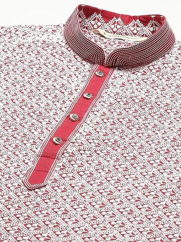 Rajubhai Hargovindas Chikankari Embroidered Cross Straight Kurta And Churidar Pajama Set | 7Colours | in Kuwait
