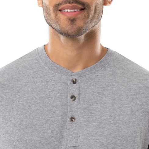 IZOD Men's Jersey Henley and Flannel Pant Set in Saudi Arabia