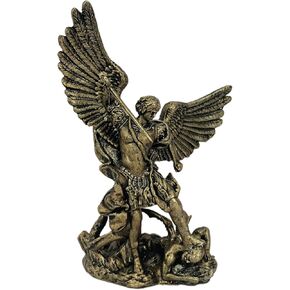 Cosmic Hill St Michael Figurines - Bronze Finish Archangel Michael Statue - 4 Inch in Saudi Arabia