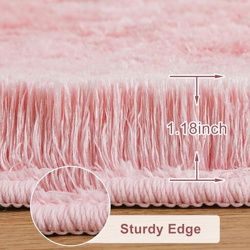 سجادة LIVEBOX قابلة للغسل مقاس 2 × 6 - سجادة مدخل حديثة بيضاء لغرفة النوم جمالية، سجادة ناعمة غير قابلة للانزلاق لردهة الدخول، سجادة مريحة عالية الوبر لممر غرفة الغسيل in Kuwait