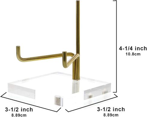 OnFireGuy 4-1/4" Adjustable Acrylic Easel Display Stand for Geodes, Minerals, Fossils & Crystals | 4-1/4 inch Acrylic Easel Display Stand | Showcase Your Treasures with Style and Elegance in Saudi Arabia