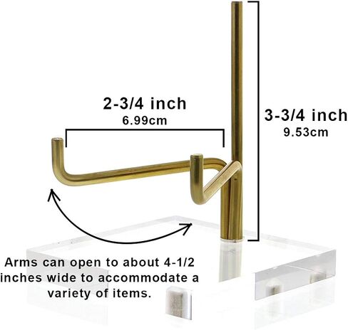OnFireGuy 4-1/4" Adjustable Acrylic Easel Display Stand for Geodes, Minerals, Fossils & Crystals | 4-1/4 inch Acrylic Easel Display Stand | Showcase Your Treasures with Style and Elegance in Saudi Arabia