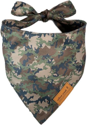 وشاح باندانا لملابس الحيوانات الأليفة من ويلو كريك للكلاب والجراء | عبوة خارجية 2 | نسيج متين مزدوج الطبقات |لطيف وحديث| جميع السلالات | ولد وفتاة | قابل للتعديل صغير وكبير وكبير جدًا (كبير) in Kuwait