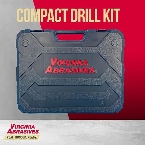 Virginia Abrasives 433-20000 قطعة واحدة مجموعة مثقاب كهربائي أساسي ثلاثي السرعات لحفر الخرسانة - مثقاب أساسي للخرسانة، آلة حفر أساسية للخرسانة الماسية الممتازة للجدار/الطوب/الخرسانة/البناء، مقاومة للماء GFI in Kuwait