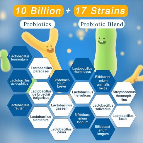 Dr.Brian Probiotics 10 Billion cfu Probiotics for Women Men Adults Constipation Relief Digestive Intestinal Health Immunity System in Kuwait