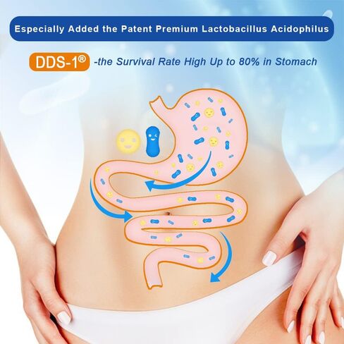 Dr.Brian Probiotics 10 Billion cfu Probiotics for Women Men Adults Constipation Relief Digestive Intestinal Health Immunity System in Kuwait