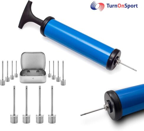 TurnOnSport Basketball Pump Needle - Ball Pump Inflation Needles Pack of 12 - Inflate Pump Needle for Balls - Pump Needle Adaptor Soccer Rugby Football Volleyball Ball - Inflatable Air Pump Needle in Kuwait