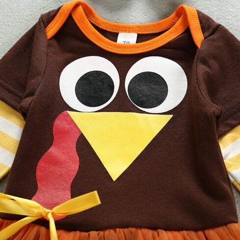 عيد الشكر الزي طفلة توتو رومبير اللباس ارتداءها الساق تدفئة عقال مجموعة in Kuwait