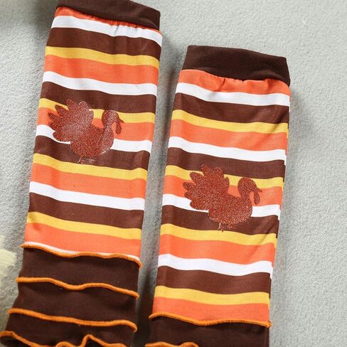 عيد الشكر الزي طفلة توتو رومبير اللباس ارتداءها الساق تدفئة عقال مجموعة in Kuwait