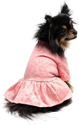 Juicy Couture Bling it On Cheer Dog Dress – Pullover Design Puppy Shirt with Elasticated Waistline and Flared Skirt, Doggie Clothes for Convenient Bathroom Breaks, X-Small (2-4 lbs.) in Kuwait