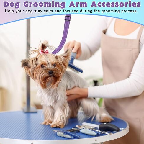 yuepet 5 حزمة الكلب الاستمالة الملحقات الذراع تمديد حزام، قابل للتعديل الكلب الاستمالة حلقة مع قفل المقود للكلاب الاستمالة الجدول مساعد حلاق in Kuwait