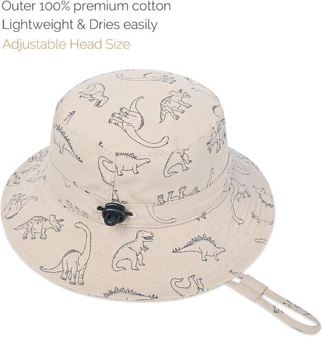 Baby Sun Hat for Boy Girl Toddler,Kids Summer UPF 50+ UV Protection Hat Wide Brim Beach Bucket Cap in Saudi Arabia