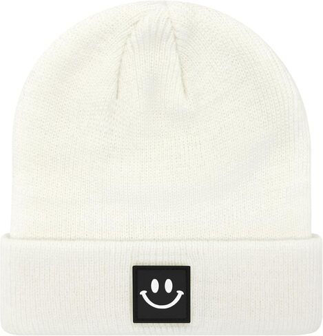 Baby Beanie Baby Winter Hat Toddler Beanie Knit Infant Beanie Newborn Hats Toddler Winter Hat Kids Hat with Smiley Face in Saudi Arabia