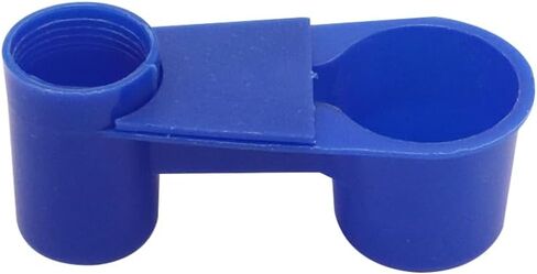 Automatic Bird Drinker Cups 12pcs Pigeon Water Bottle Feeder for Cage(Blue) in Saudi Arabia