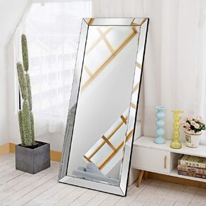 Full Length Mirror, 70"X30" Vanity Mirror Standing Hanging or Leaning Against Wall, Rectangle Large Mirror Floor Mirror Full Body Mirror Wall-Mounted Mirror, for Bedroom/Living Room/Bathroom in Saudi Arabia