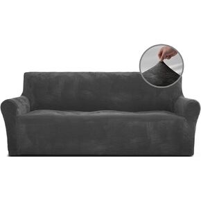 RHF Sofa Slipcover, Couch Covers for 3 Cushion Couch, Sofa Cover for 3 Cushion Couch, Couch Covers for Dogs, Couch Cover for 3 Cushion Couch (Dark Grey-Sofa) in Kuwait