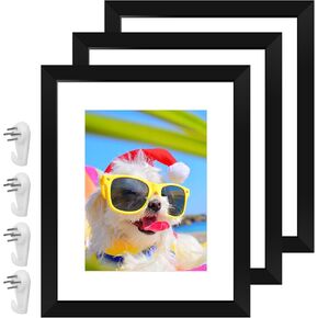 إطار صورة هارسيتي يعرض صورًا مقاس 9 × 12 بوصة إطارات صور سوداء مع حصيرة للصور واللوحات والمناظر الطبيعية والملصقات والأعمال الفنية، 3 عبوات in Kuwait