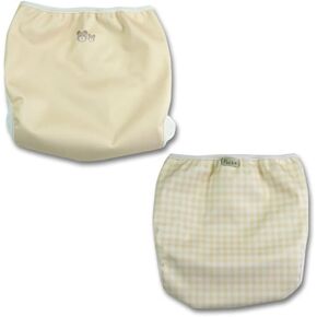 POCKE] Diaper Cover Inner Belt Set of 2 Baby Cloth Diaper Cover Velcro Waterproof Leakproof Boy Girl Cute Simple Cloth in Saudi Arabia