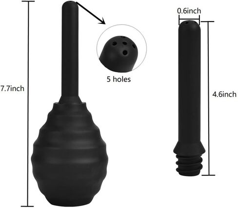 مجموعة لمبة حقنة شرجية، منظف قذر مهبلي أو شرجي قابل لإعادة الاستخدام مع فوهة ناعمة وسلسة، مواد متفوقة للرجال والنساء in Kuwait
