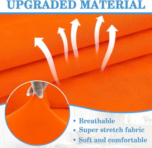 HDCAXKJ 100% Waterproof 4 Piece Couch Cushion Covers for Sectional Sofa L Shape Stretch Sofa Seat Slipcover L-Shaped Chaise Cover Set for Both Left/Right Sectional Couch Pet Dog (Dark Gray, Large) in Kuwait