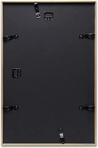 TheDisplayGuys - Contemporary Aluminum Picture Frame - Tempered Glass - 11x17 Tall Poster - Gold - Wall Hanging in Kuwait