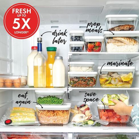 حاوية تخزين طعام محكمة الغلق كبيرة الحجم من زويلينج فريش آند سيف، حاوية إعداد الوجبات، خالية من البيسفينول in Kuwait