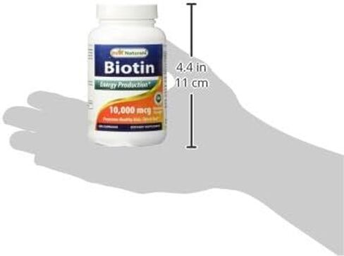 Best Naturals Maximum Potency Biotin 10,000 Mcg for Healthier and Longer Hair Growth Support Formula, 200 Count in Saudi Arabia