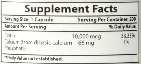Best Naturals Maximum Potency Biotin 10,000 Mcg for Healthier and Longer Hair Growth Support Formula, 200 Count in Saudi Arabia
