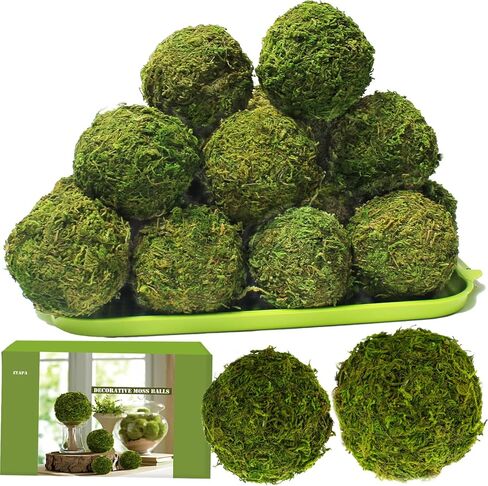 6 Pack Moss Balls and Ratton Balls for Wedding Party Home Garden Decoration in Saudi Arabia