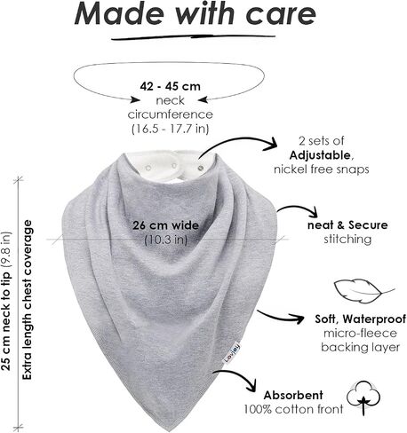Lovjoy Extra Large Bandana bibs For Adults/Special Needs Bibs to fit Kids, Teens & Adults in Saudi Arabia