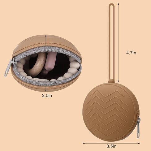 Auidy_6TXD 2 علبة حامل اللهاية، لهاية الأطفال حديثي الولادة من السيليكون، حافظة حاوية اللهاية المحمولة مع حافظة شفافة لحلمة اللهاية، خالية من مادة BPA، للأولاد والبنات in Kuwait