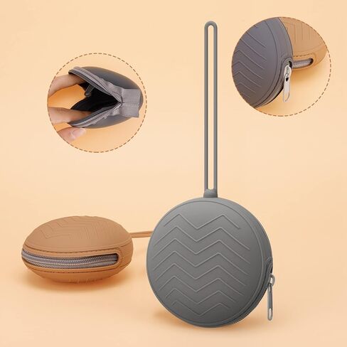 Auidy_6TXD 2 علبة حامل اللهاية، لهاية الأطفال حديثي الولادة من السيليكون، حافظة حاوية اللهاية المحمولة مع حافظة شفافة لحلمة اللهاية، خالية من مادة BPA، للأولاد والبنات in Kuwait