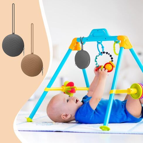 Auidy_6TXD 2 علبة حامل اللهاية، لهاية الأطفال حديثي الولادة من السيليكون، حافظة حاوية اللهاية المحمولة مع حافظة شفافة لحلمة اللهاية، خالية من مادة BPA، للأولاد والبنات in Kuwait