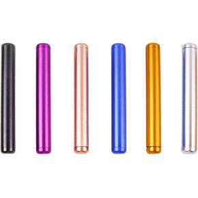 LIGHUFEIC 6 Pack Aluminum Metal Tube Conetainer,4.3 inch Metal Waterproof Storage Tube Container,Pocket-Sized Tube for Traveling in Kuwait