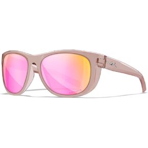 Wiley X WX Weekender Active Crystal Blush Womens Captivate Polarized Rose Gold Mirror Sunglasses, UV Eye Protection and Safety For Outdoor Sports Prescription Ready in Saudi Arabia