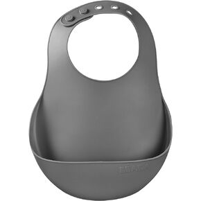 Beaba Silicone Baby Bib, Made with Soft Supple Silicone, Baby Bibs with Baby Food Catcher, Baby Essentials for Baby Feeding