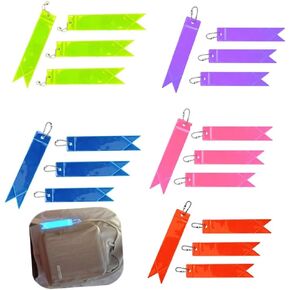 Duoduole 20 PCS Safety Reflector Pendants Reflective Keychain Reflector Pendant Reflector Keyring Safety Reflector with Chains for School Bag, Backpacks, Walking, Running, Cycling, Colorful, in Kuwait