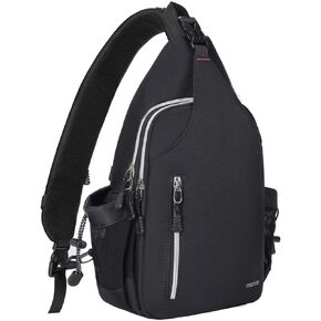 MOSISO Sling Backpack Double Layer Hiking Daypack Men/Women Chest Shoulder Bag