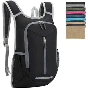 WEREWOLVES 15L Small Hiking Backpack, Travel Lightweight Foldable Packable Casual Outdoor Daypack