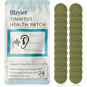 تخفيف طنين الأذن لطنين الأذن - 24 قطعة من رقع تخفيف طنين الأذن العشبية الطبيعية لتخفيف الانزعاج بشكل فعال وتحسين سمع الأذن in Kuwait