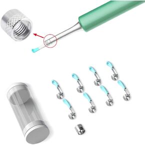 Bebird استبدال طرف الأذن، 8 قطع ملعقة أذن سيليكون مقاومة للماء لتنظيف الأذن مع الكاميرا، نصائح BEBIRD الأصلية لتنظيف الأذن متوافقة مع M9 Pro/X11 Pro/C3 Pro/K10/X17 Pro/T5/A2/B2 Pro in Kuwait