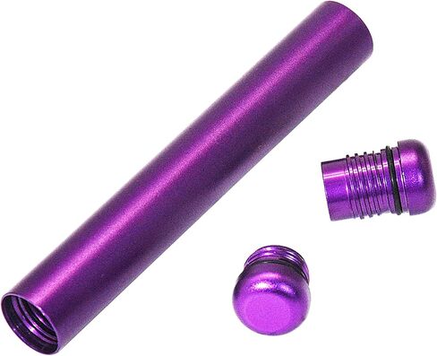 LIGHUFEIC 6 Pack Aluminum Metal Tube Conetainer,4.3 inch Metal Waterproof Storage Tube Container,Pocket-Sized Tube for Traveling in Kuwait