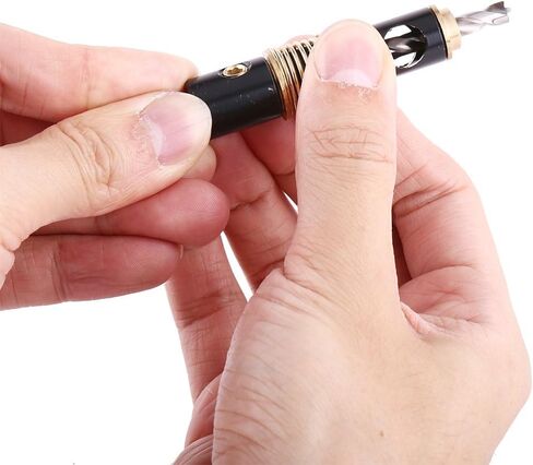 1/4" 5mm Hex Shank Center Drill Bit Hinge Drill Bits Reaming Drilling Wood 1/4inch Hex Shank for Hinges Woodworking(5mm) in Kuwait