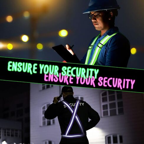 30 Pcs Reflective Running Vest High Visible Reflective Vest Bulk Multi Color Adjustable Safety Vests for Men Women Night Running Walking Jogging Cycling Outdoor Activity in Saudi Arabia