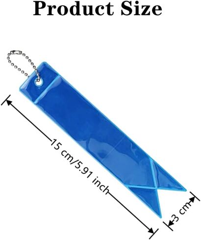 Duoduole 20 PCS Safety Reflector Pendants Reflective Keychain Reflector Pendant Reflector Keyring Safety Reflector with Chains for School Bag, Backpacks, Walking, Running, Cycling, Colorful, in Kuwait