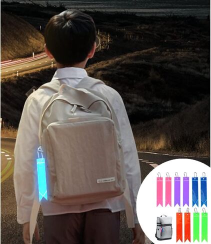 Duoduole 20 PCS Safety Reflector Pendants Reflective Keychain Reflector Pendant Reflector Keyring Safety Reflector with Chains for School Bag, Backpacks, Walking, Running, Cycling, Colorful, in Kuwait